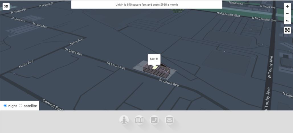 Mapbox app screenshot